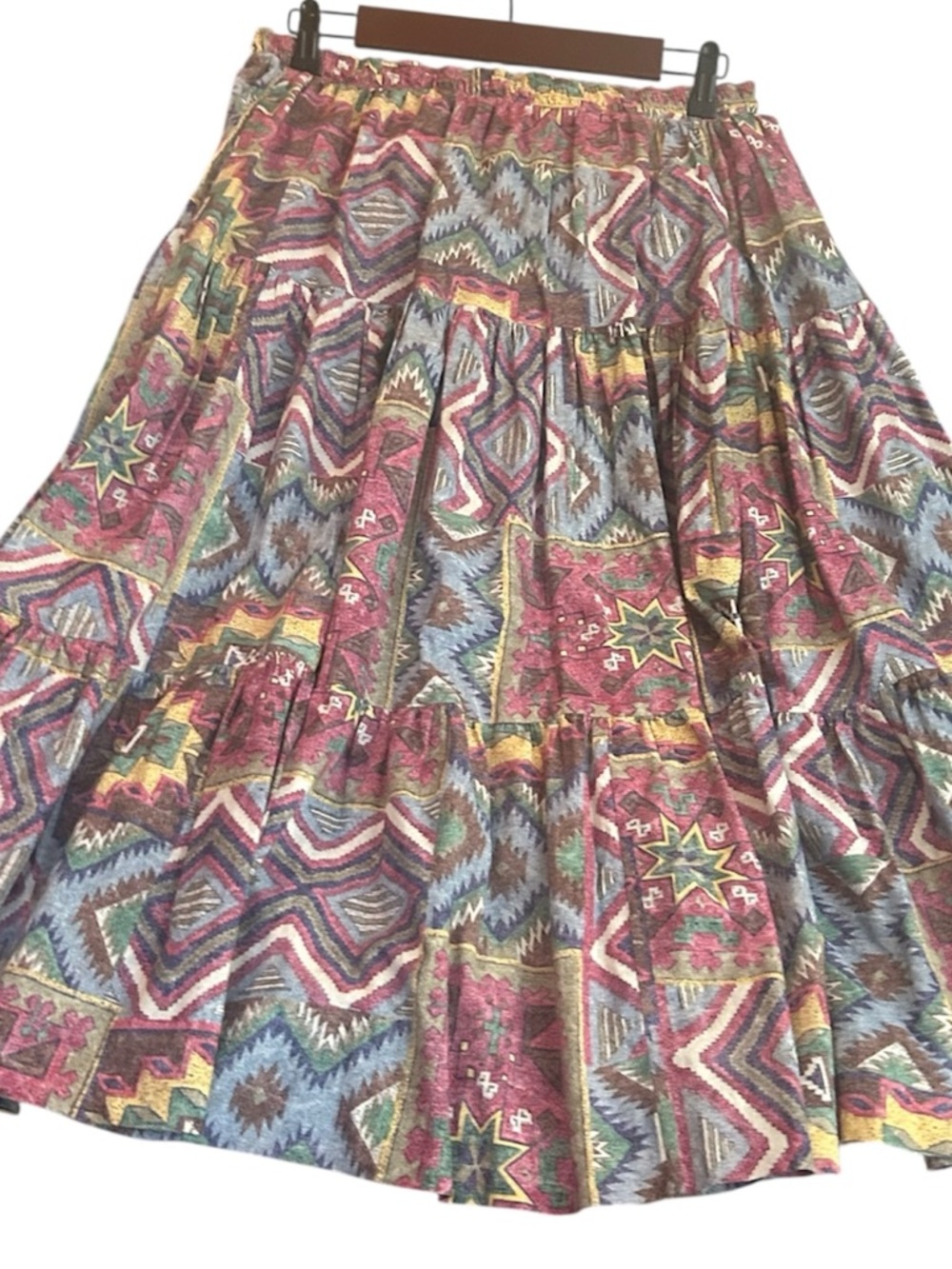 Rockmount Ranch Wear Tru West Denver CO  Rare Vintage Tiered Skirt OS